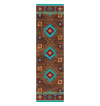 Whiskey river turquoise area RUG Southwest Bedazzle Rugs