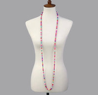 60” Long Fiesta necklace Southwest Bedazzle jewelz
