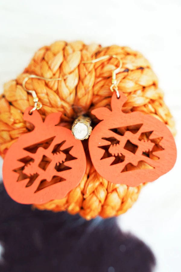Aztec pumpkin earrings   Halloween /Fall Southwest Bedazzle jewelz