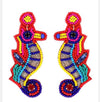 Beaded seahorse earrings Southwest Bedazzle jewelz