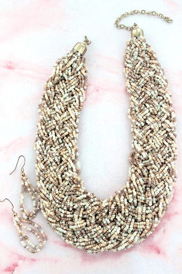 Beaded statement necklace Southwest Bedazzle jewelz