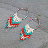 Beaded Western Navajo earrings Southwest Bedazzle jewelz