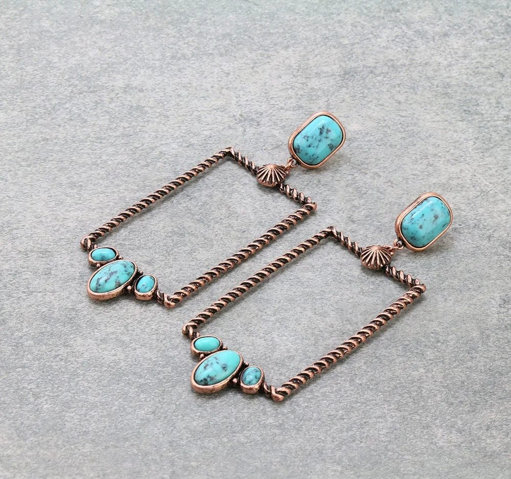 Big ole river whiskey earrings Southwest Bedazzle jewelz