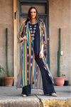 Black serape COVER UP /  DUSTER Southwest Bedazzle clothing