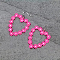 bling heart earrings pink Southwest Bedazzle jewelz