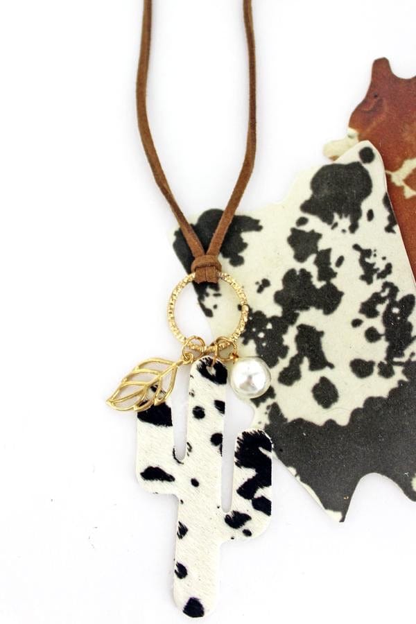 CACTUS cord necklace Southwest Bedazzle jewelz