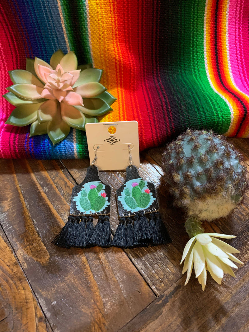 Cactus earrings Southwest Bedazzle jewelz