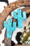 Cactus turquoise earrings Southwest Bedazzle jewelz