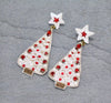 Christmas beaded earrings Southwest Bedazzle jewelz