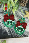 Christmas earrings Southwest Bedazzle jewelz