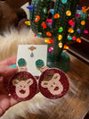 Christmas festive earrings Southwest Bedazzle jewelz