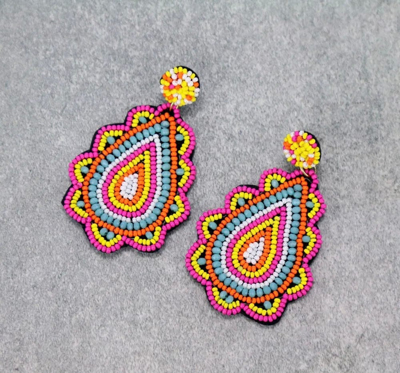 Fiesta earrings    Multi colored Southwest Bedazzle jewelz