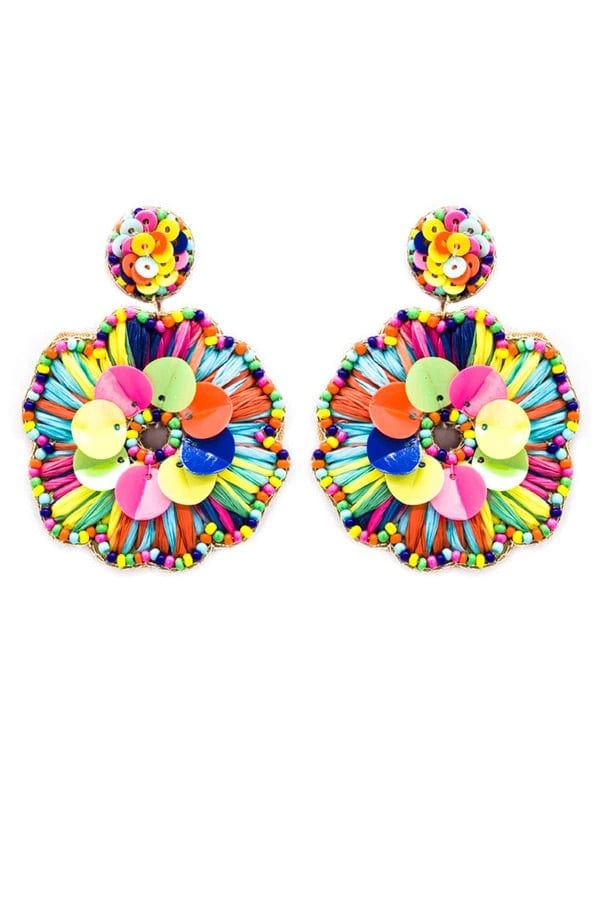 Fiesta sequin earrings Southwest Bedazzle jewelz
