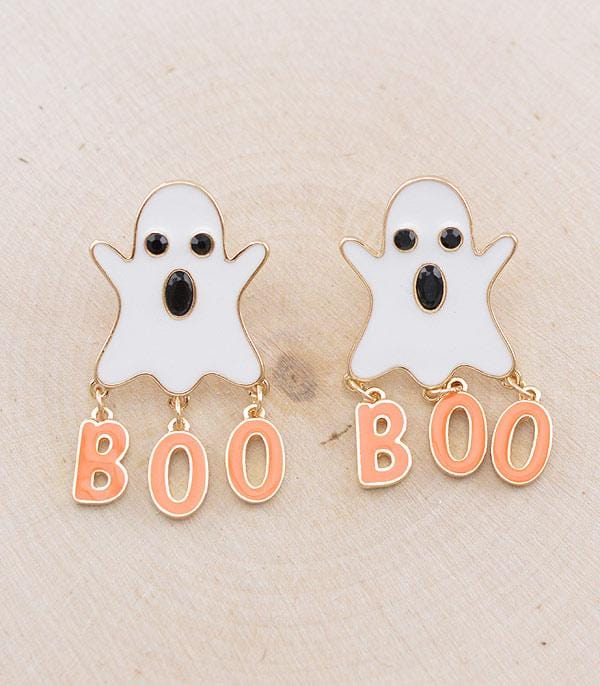 Halloween Boo earrings Southwest Bedazzle jewelz
