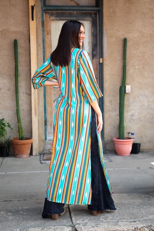 Jade serape COVER UP / DUSTER Southwest Bedazzle Jade serape COVER UP / DUSTER Southwest Bedazzle