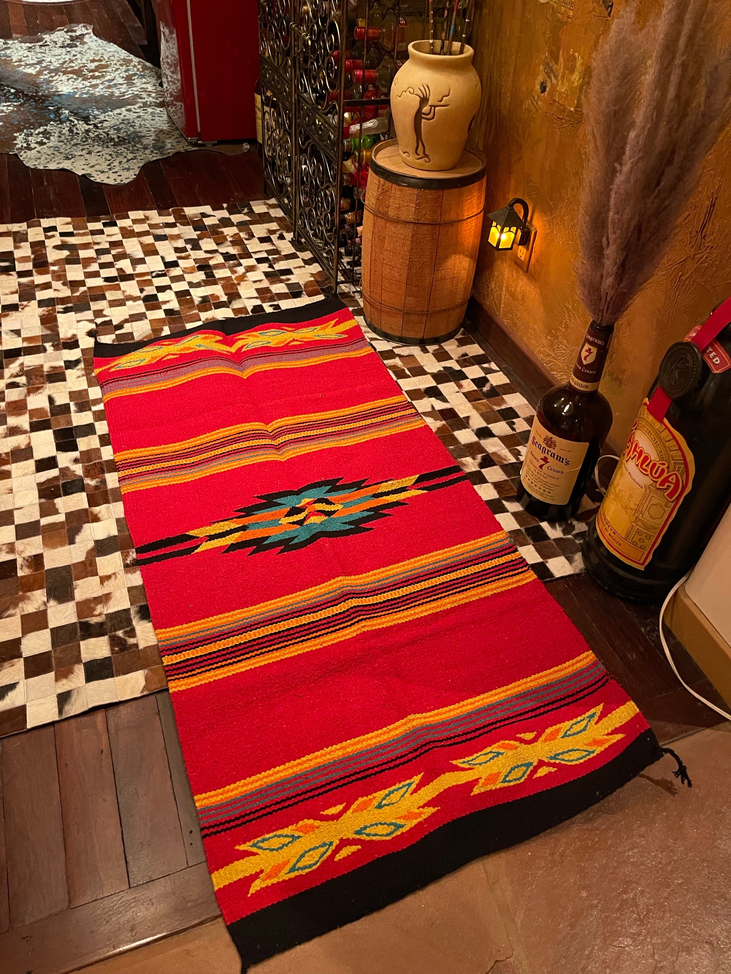 Large Azteca rug Southwest Bedazzle home decor