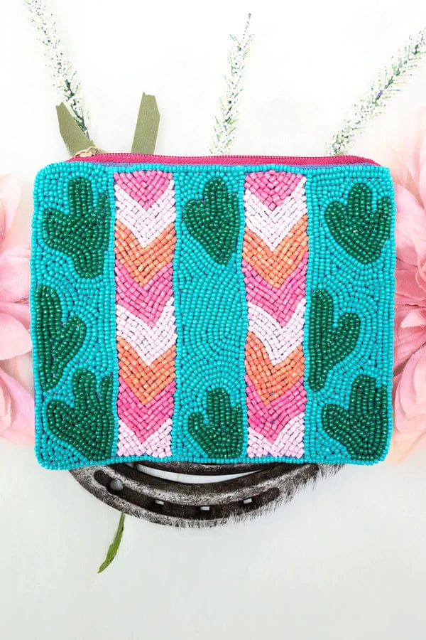 Shop Turquoise Green CrystalStudded Clutch Purse