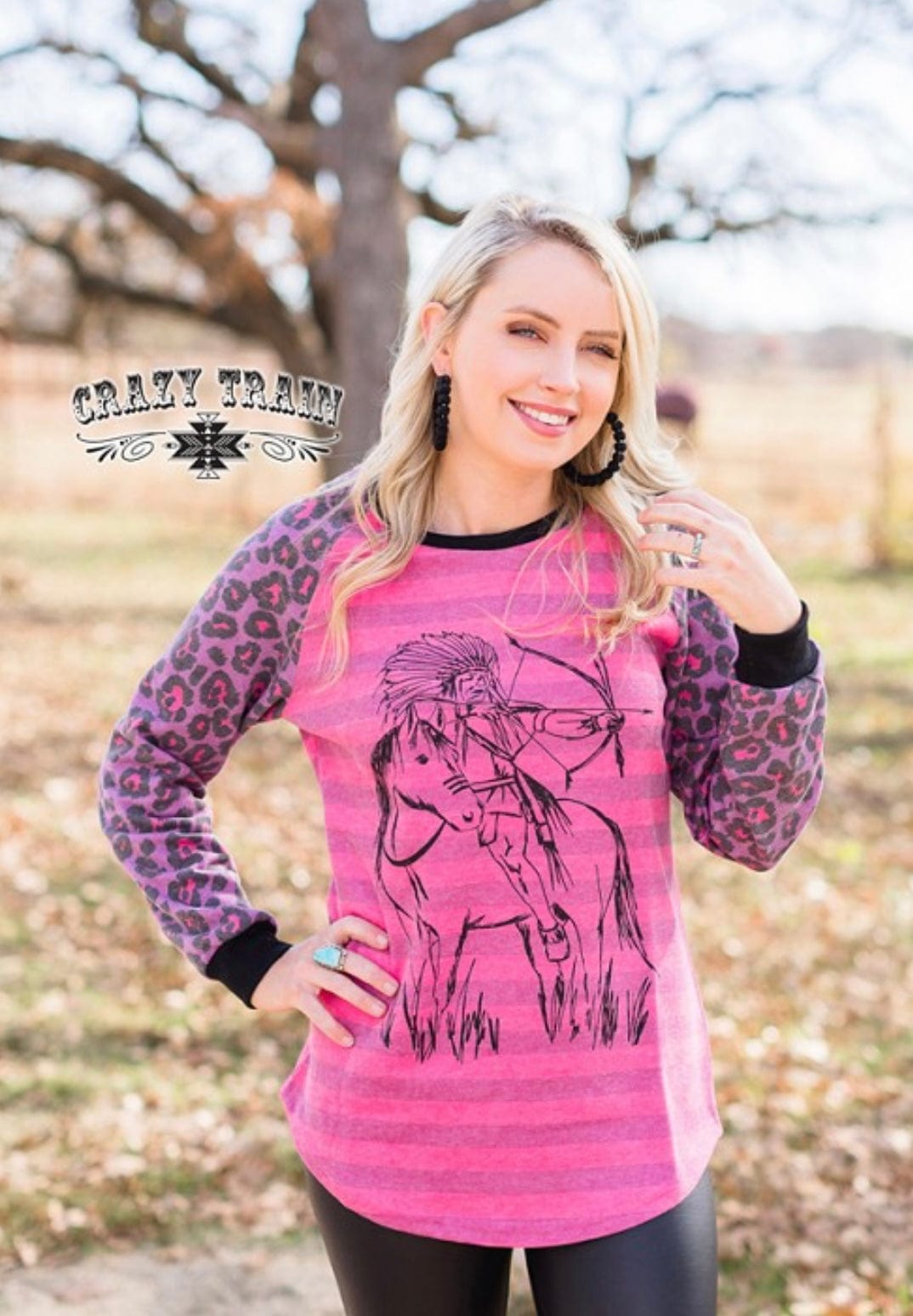 Little rock pink sweatshirt Southwest Bedazzle clothing