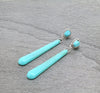 Long Turquoise Bedazzled earrings Southwest Bedazzle jewelz