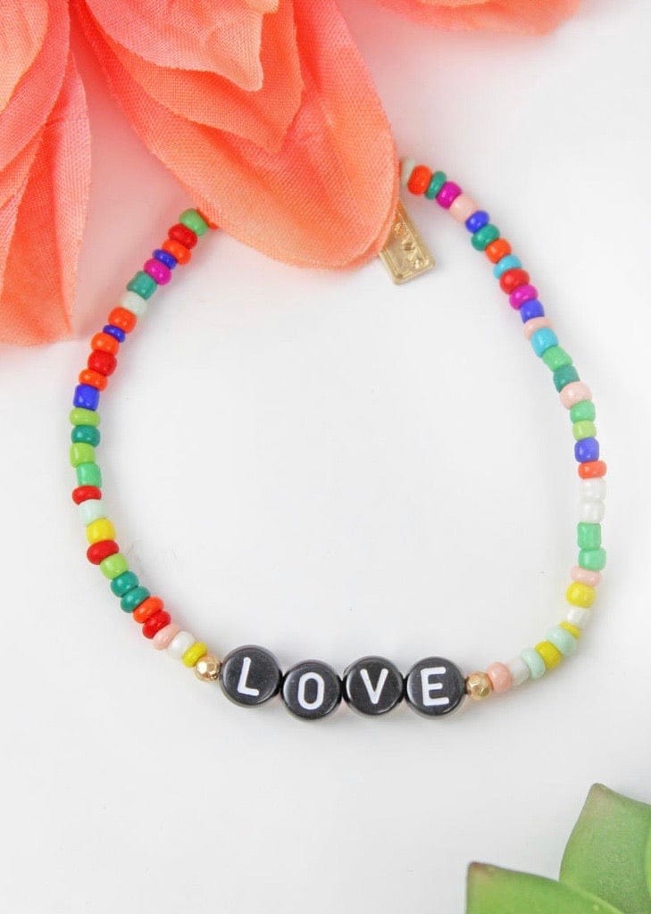 Love beaded bracelet Southwest Bedazzle jewelz