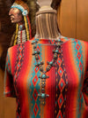 MULTI-COLOR WYNETTA NECKLACE AND EARRING SET Southwest Bedazzle jewelz