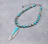 Native dreams feather necklace Southwest Bedazzle jewelz