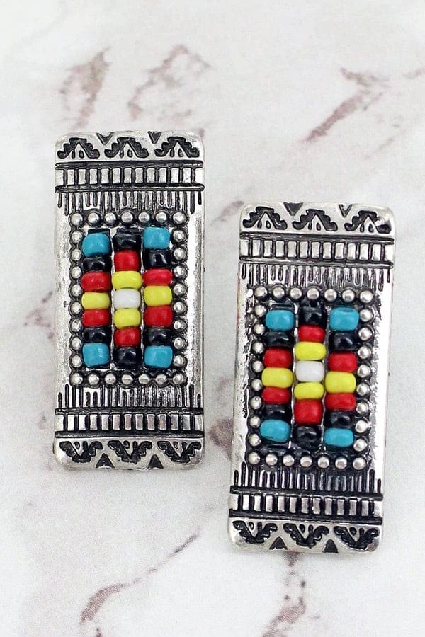 Navajo beaded southwestern earrings Southwest Bedazzle jewelz