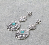 Navajo dangle silver earrings Southwest Bedazzle jewelz