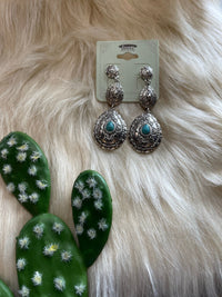 Navajo dangle silver earrings Southwest Bedazzle jewelz