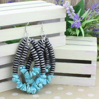 Navajo hoop earrings  turquoise Southwest Bedazzle jewelz