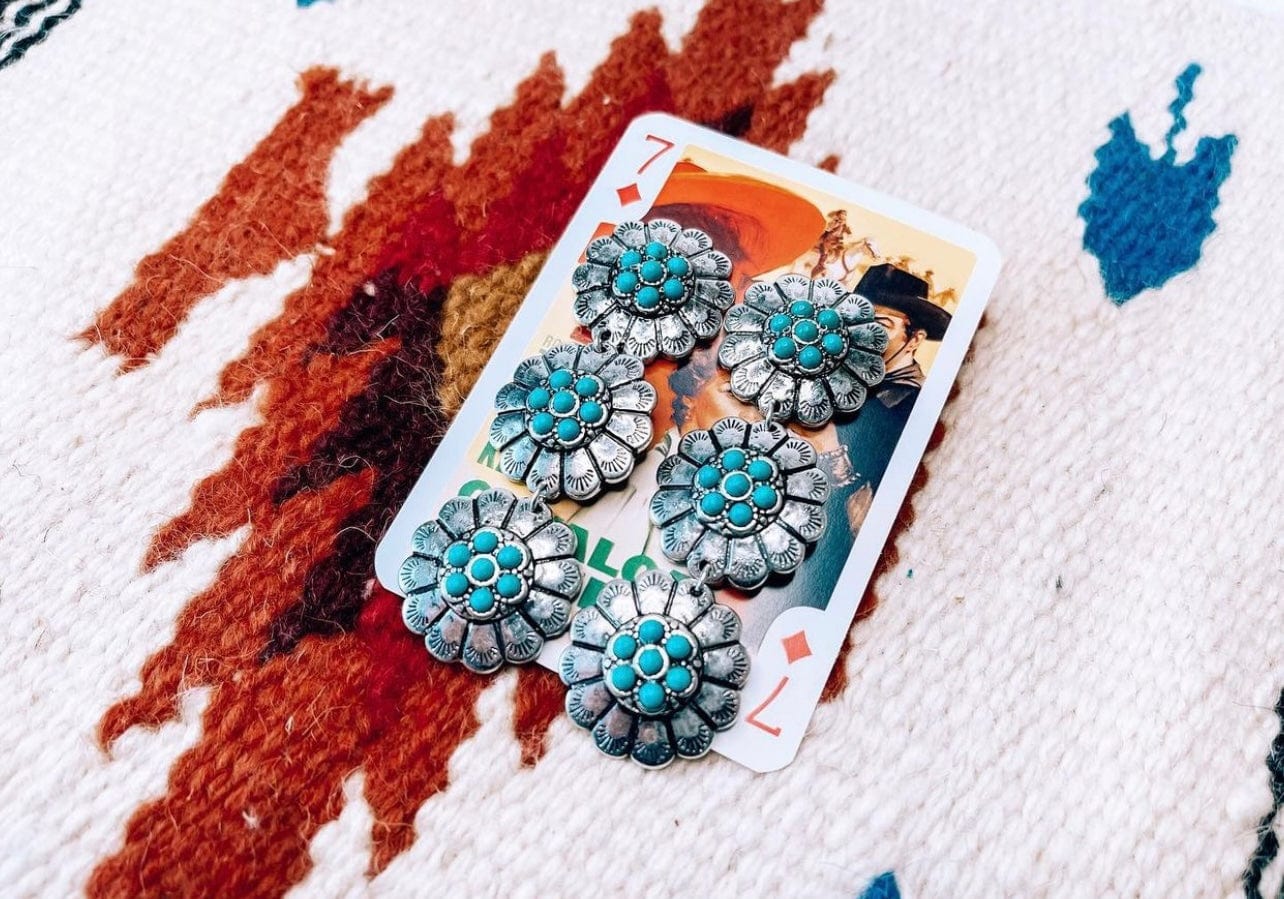 Navajo turquoise earrings Southwest Bedazzle jewelz