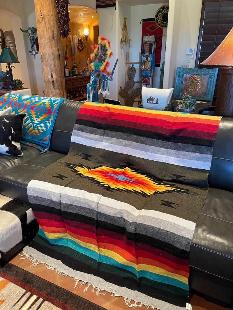 Olive brown Fancy Diamante blanket Southwest Bedazzle blankets/slippers