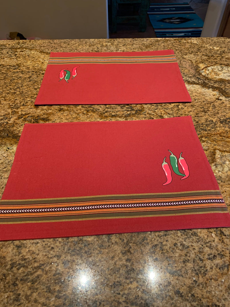 Red chili pepper PLACEMAT Southwest Bedazzle home decor