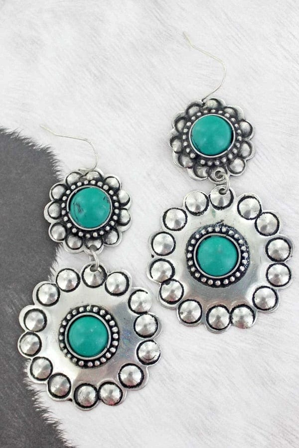 San Antonio concho earrings Southwest Bedazzle jewelz