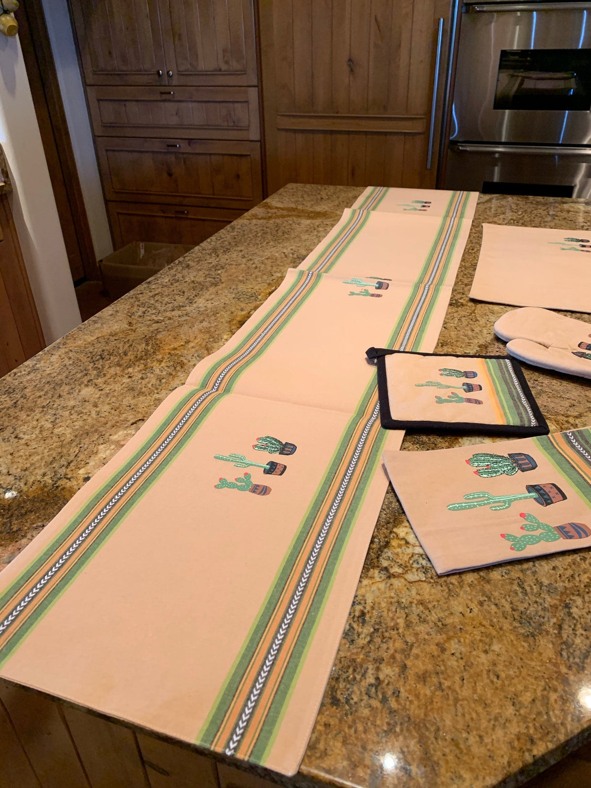 Sand cactus TABLE RUNNER Southwest Bedazzle home decor