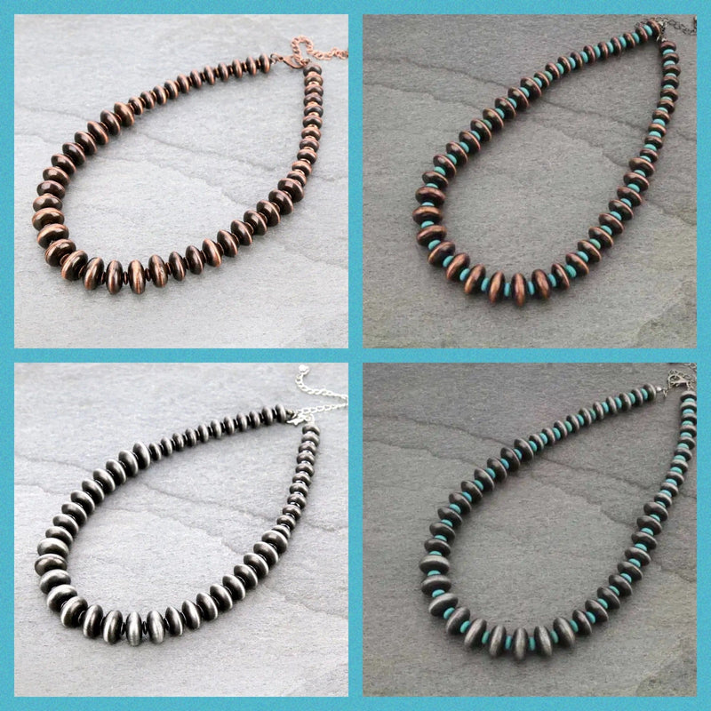 Short Navajo pearl NECKLACE Southwest Bedazzle jewelz