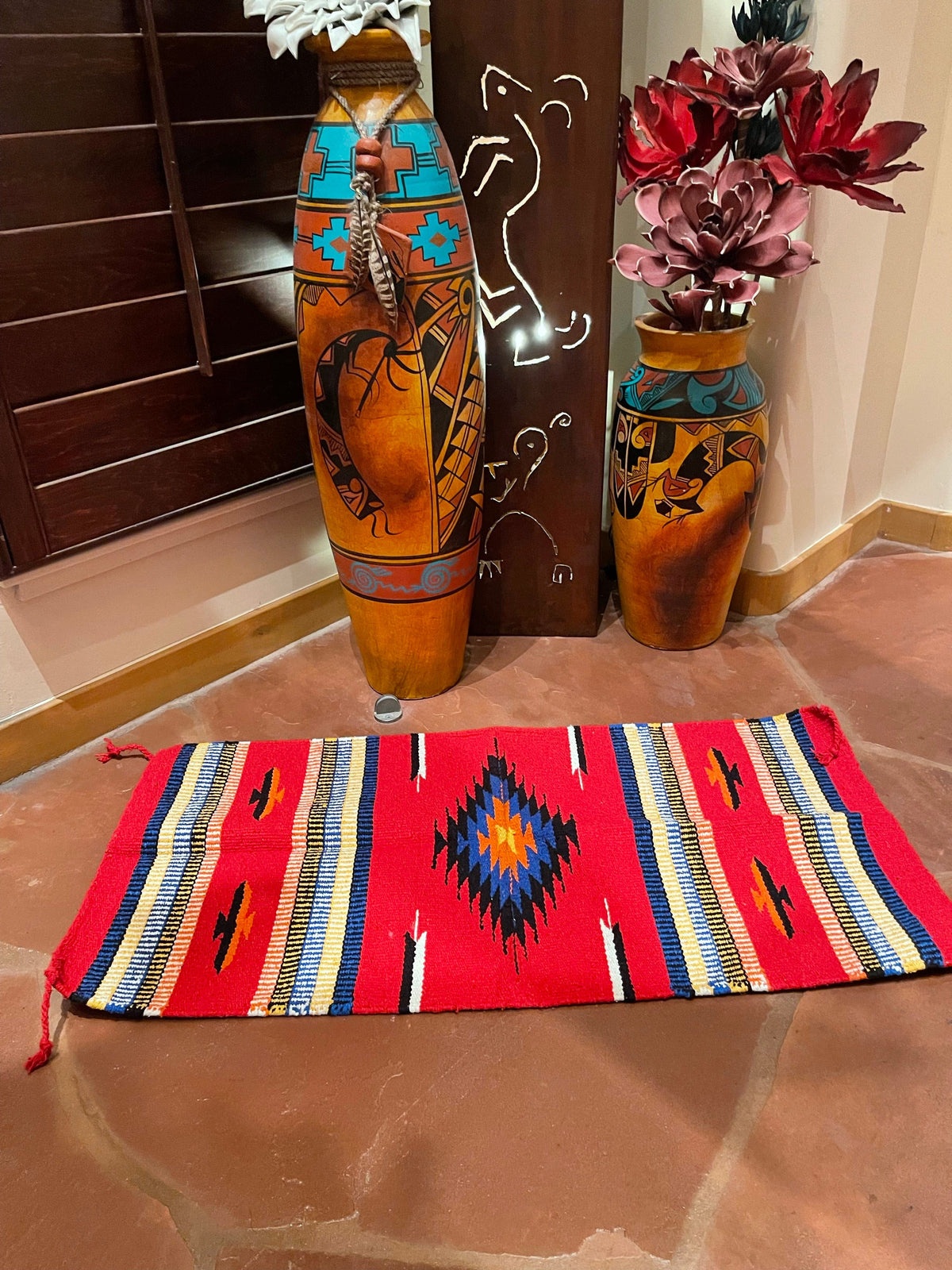 Southwest Azteca accent rug  40”-20” Southwest Bedazzle home decor