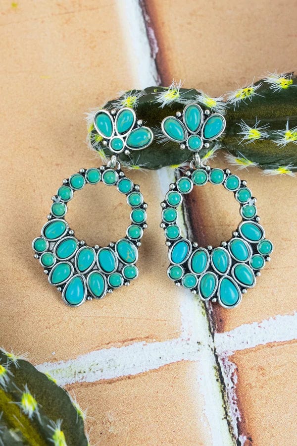 Southwest bella turquoise Earrings Southwest Bedazzle jewelz