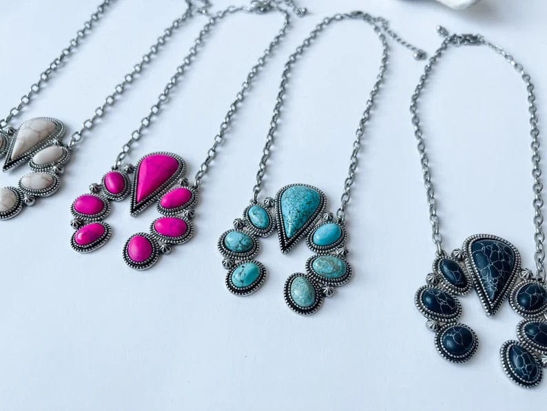 Squash statement necklace Southwest Bedazzle jewelz