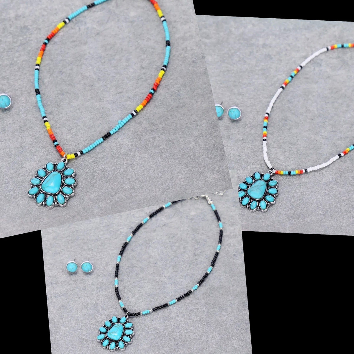 Squash turquoise CHOKER Southwest Bedazzle jewelz