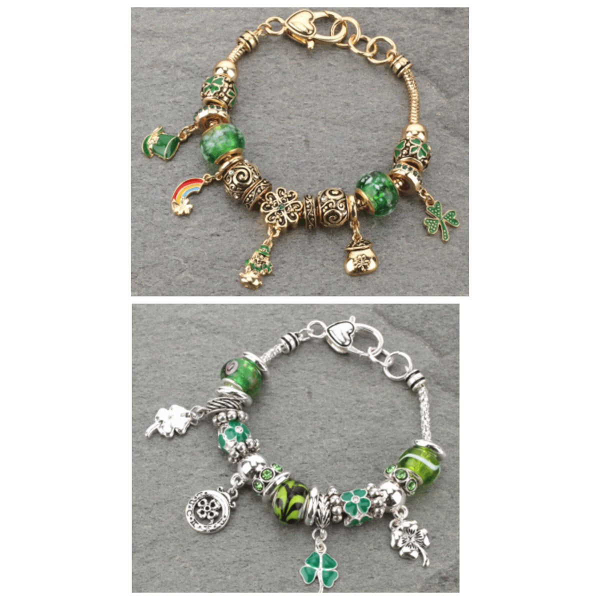 St Pattys day charm bracelet southwestbedazzle jewelz
