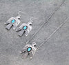 Thunderbird necklace && earrings set Southwest Bedazzle jewelz