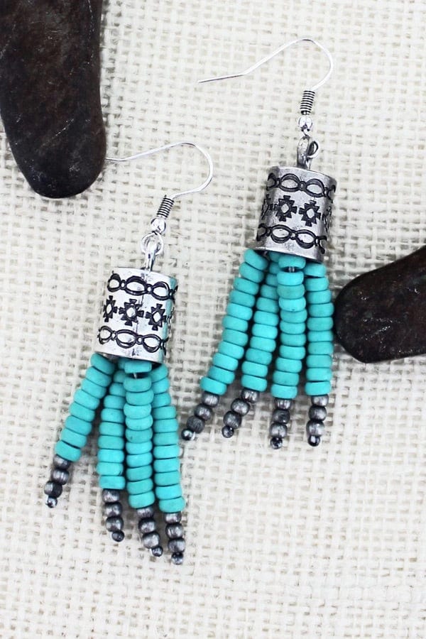 Turquoise Arizona falls earrings Southwest Bedazzle jewelz