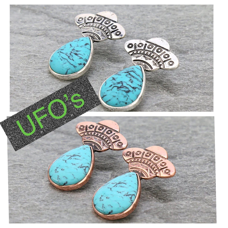 UFO Southwest Earrings Southwest Bedazzle jewelz
