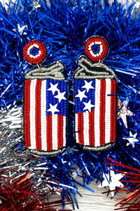 USA CAN beaded earrings Southwest Bedazzle jewelz