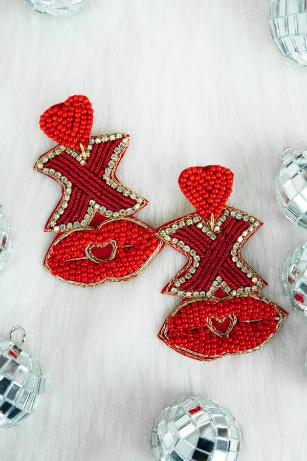 Valentine bedazzled earrings Southwest Bedazzle jewelz