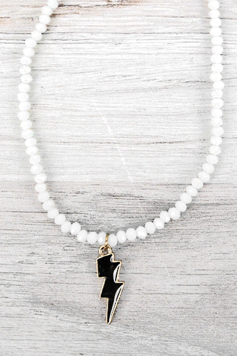 White bolt CHOKER Southwest Bedazzle jewelz