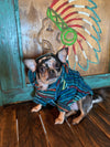 🐶XS DOG PONCHO   1-6 pounds Southwest Bedazzle clothing